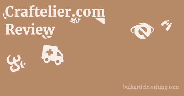 Craftelier.com Review 1 by