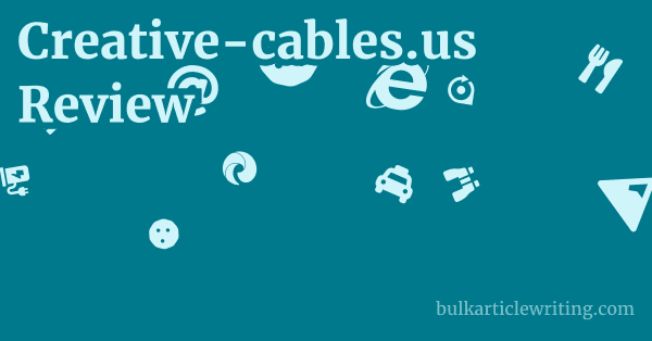 Creative-cables.us Review 1 by