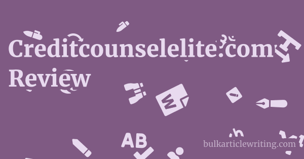 Creditcounselelite.com Review 1 by