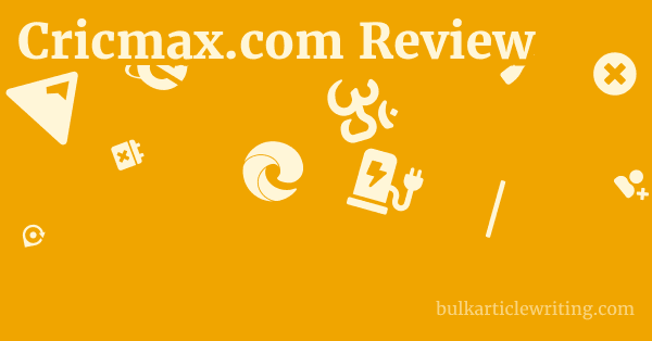 Cricmax.com Review 1 by