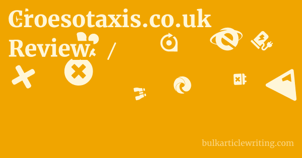 Croesotaxis.co.uk Review 1 by