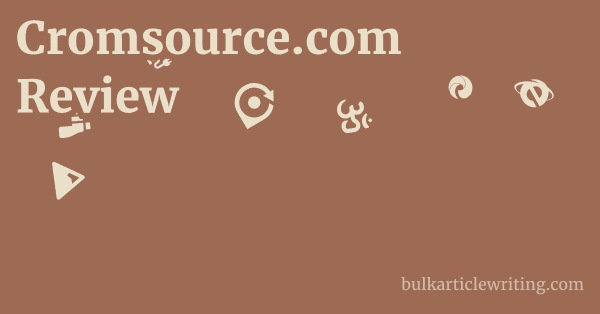 Cromsource.com Review 1 by Partners