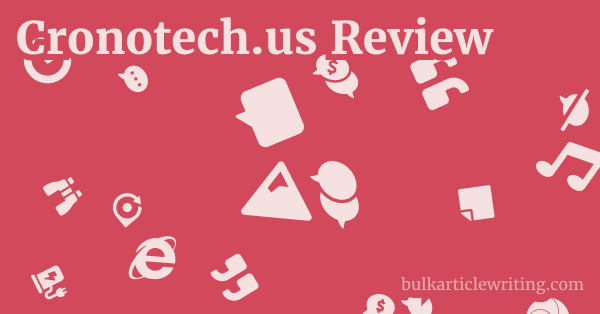 Cronotech.us Review 1 by Partners