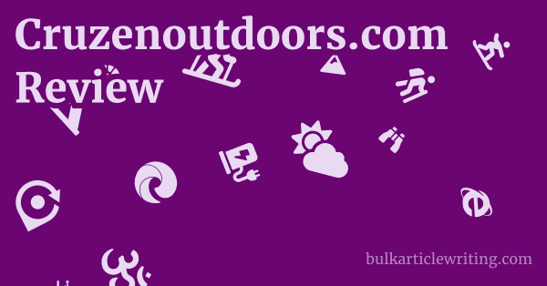Cruzenoutdoors.com Review 1 by