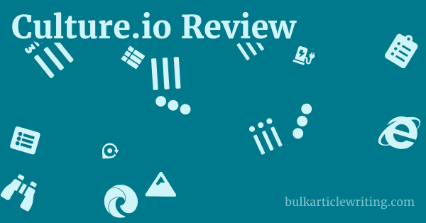 Culture.io Review 1 by