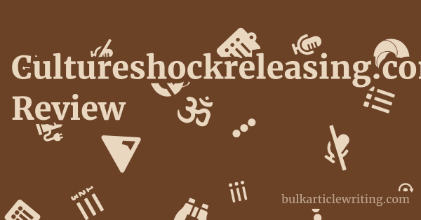 Cultureshockreleasing.com Review 1 by