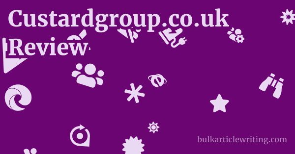 Custardgroup.co.uk Review 1 by