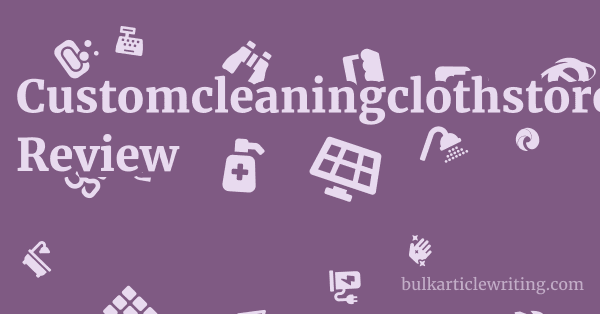 Customcleaningclothstore.com Review 1 by Partners