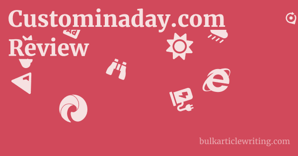 Custominaday.com Review 1 by