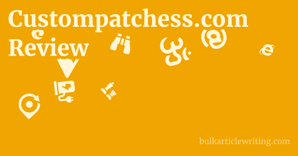 Custompatchess.com Review 1 by Partners