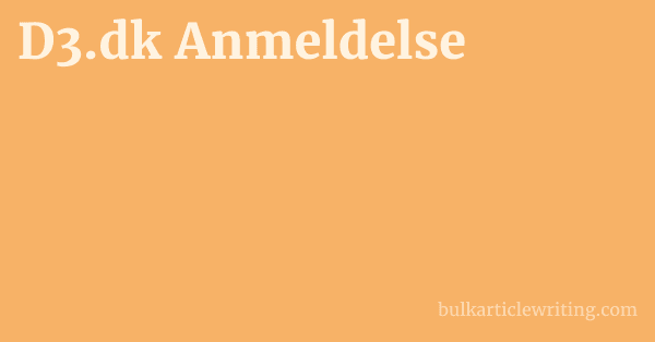 D3.dk Anmeldelse 1 by