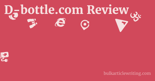 D-bottle.com Review 1 by