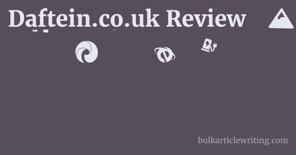 Daftein.co.uk Review 1 by