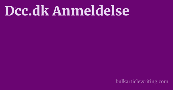 Dcc.dk Anmeldelse 1 by Partners