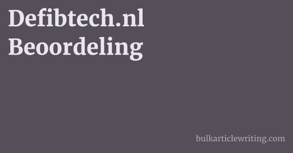 Defibtech.nl Beoordeling 1 by