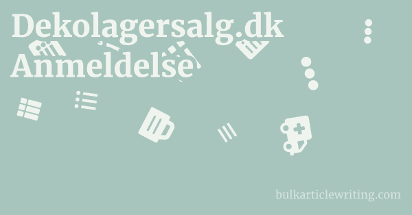 Dekolagersalg.dk Anmeldelse 1 by