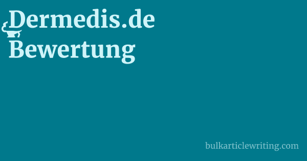 Dermedis.de Bewertung 1 by