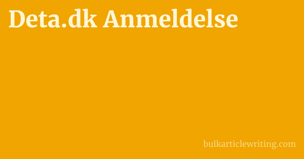 Deta.dk Anmeldelse 1 by
