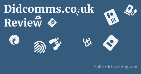 Didcomms.co.uk Review 1 by