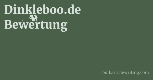 Dinkleboo.de Bewertung 1 by