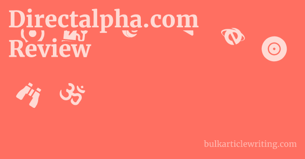 Directalpha.com Review 1 by