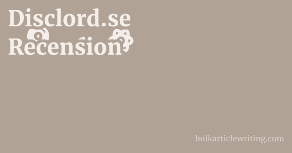 Disclord.se Recension 1 by