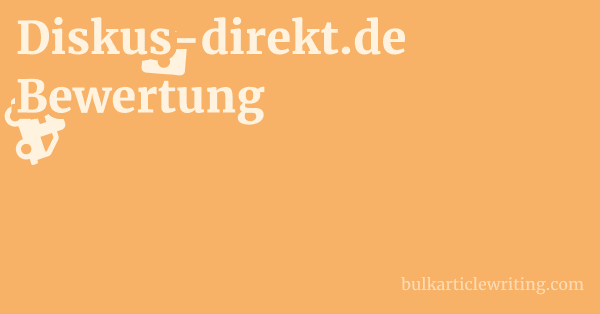 Diskus-direkt.de Bewertung 1 by
