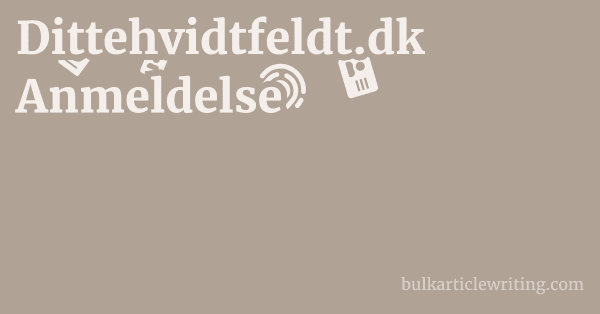 Dittehvidtfeldt.dk Anmeldelse 1 by