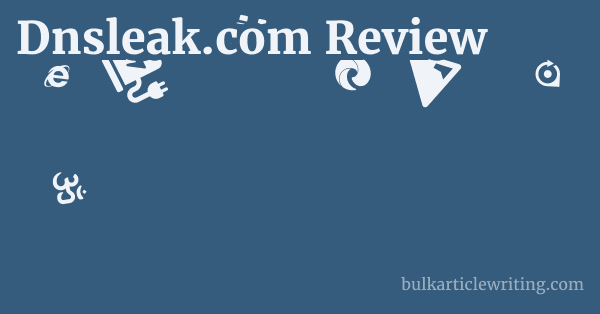 Dnsleak.com Review 1 by