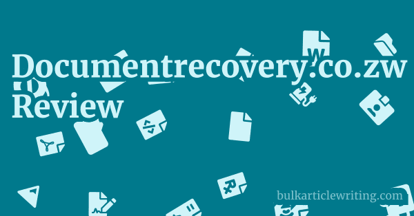 Documentrecovery.co.zw Review 1 by Partners