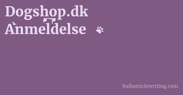 Dogshop.dk Anmeldelse 1 by