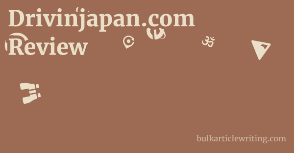 Does DrivinJapan.com Work? 1 by