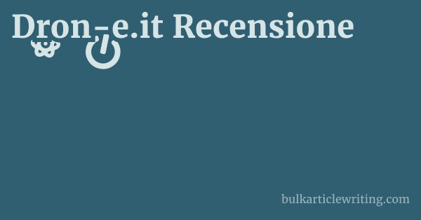 Dron-e.it Recensione 1 by