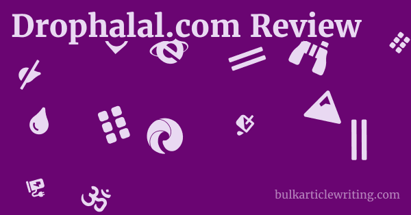 Drophalal.com Review 1 by