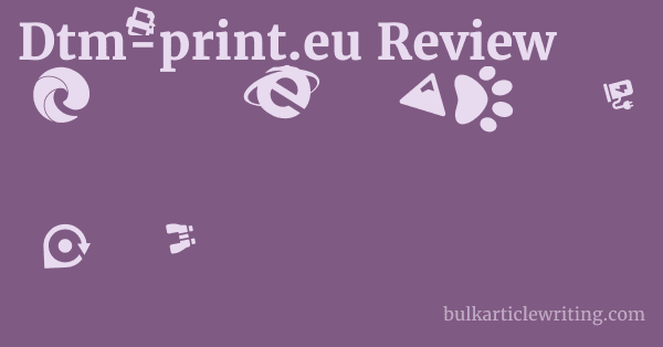 Dtm-print.eu Review 1 by