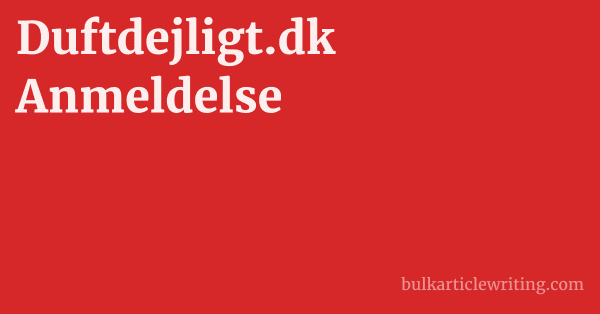 Duftdejligt.dk Anmeldelse 1 by Partners