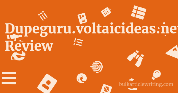 Dupeguru.voltaicideas.net Review 1 by