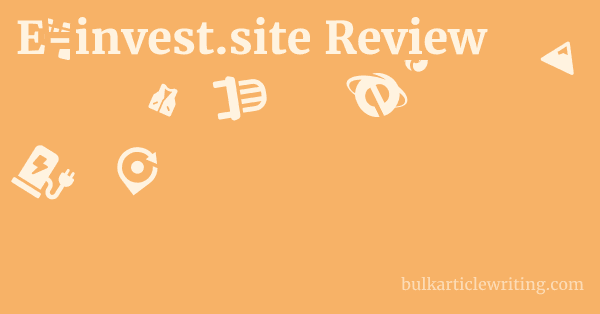 E-invest.site Review 1 by