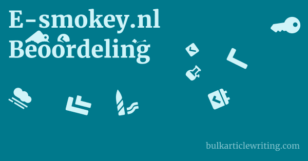 E-smokey.nl Beoordeling 1 by
