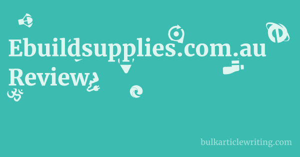 Ebuildsupplies.com.au Review 1 by