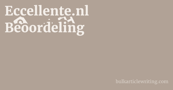 Eccellente.nl Beoordeling 1 by