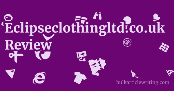 Eclipseclothingltd.co.uk Review 1 by