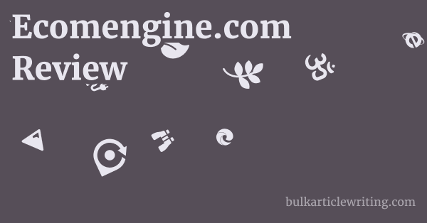 Ecomengine.com Review 1 by