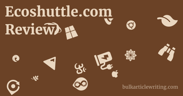 Ecoshuttle.com Review 1 by