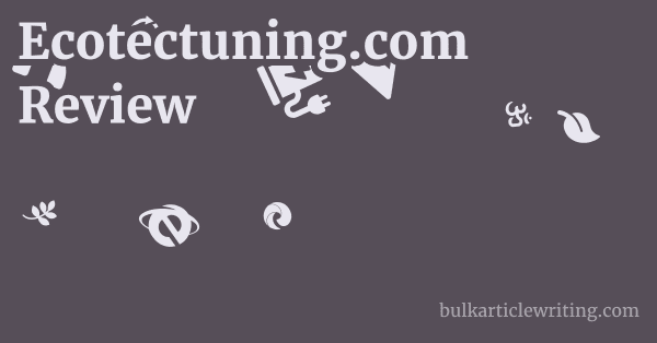 Ecotectuning.com Review 1 by