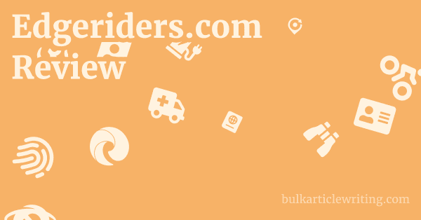 Edgeriders.com Review 1 by