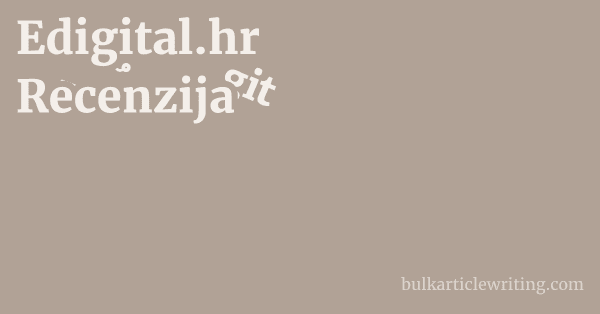Edigital.hr Recenzija 1 by