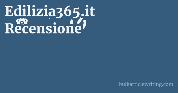 Edilizia365.it Recensione 1 by