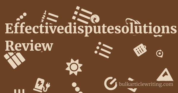 Effectivedisputesolutions.co.uk Review 1 by