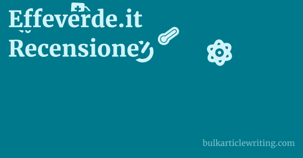Effeverde.it Recensione 1 by